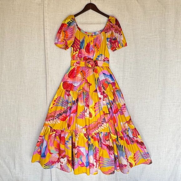 FARM Rio Multicolor Off-Shoulder Maxi Dress - Picture 4 of 16